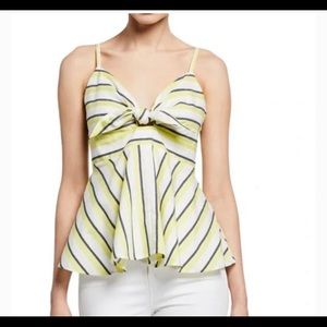 Cupcakes and cashmere striped yellow top